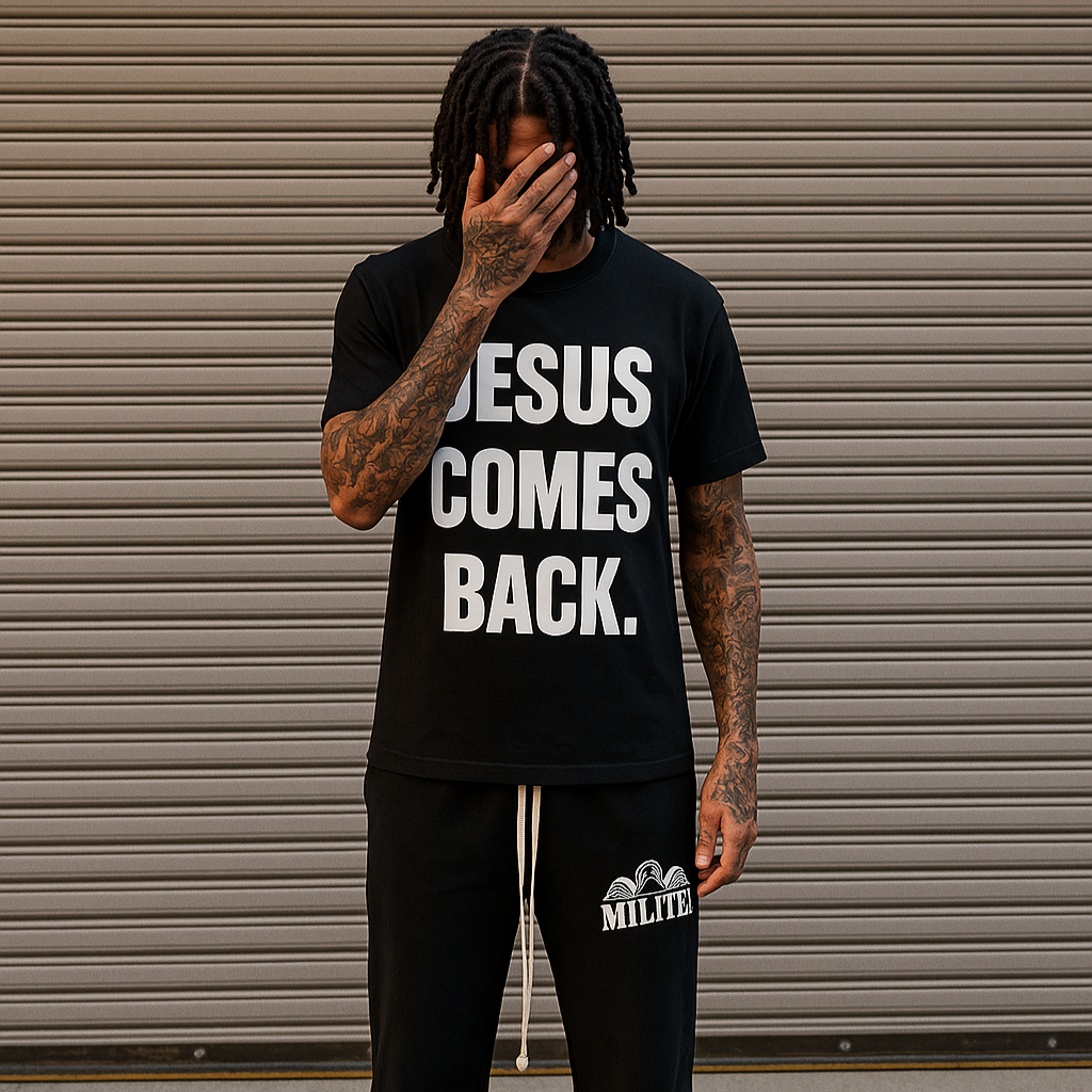 "JESUS COMES BACK." shirt