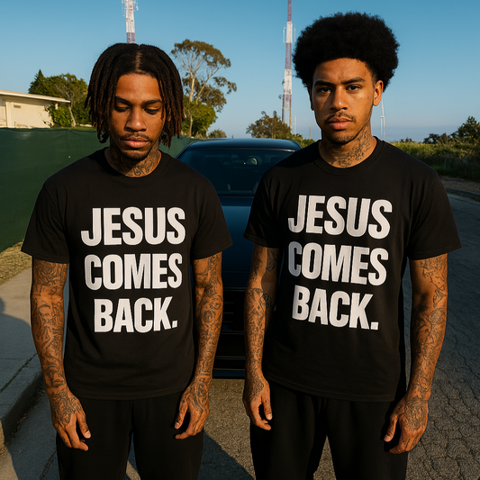"JESUS COMES BACK." shirt