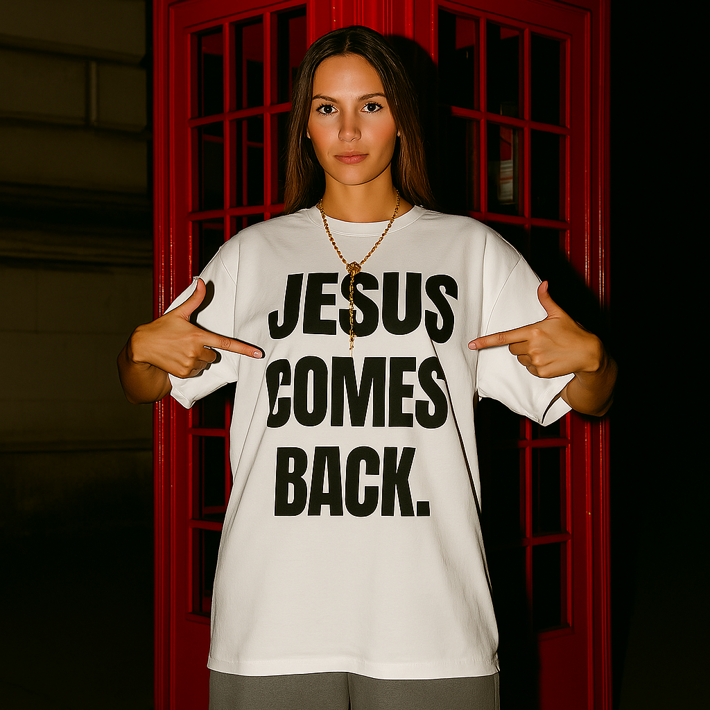 "JESUS COMES BACK." shirt