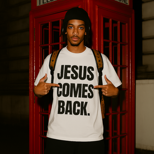 "JESUS COMES BACK." shirt